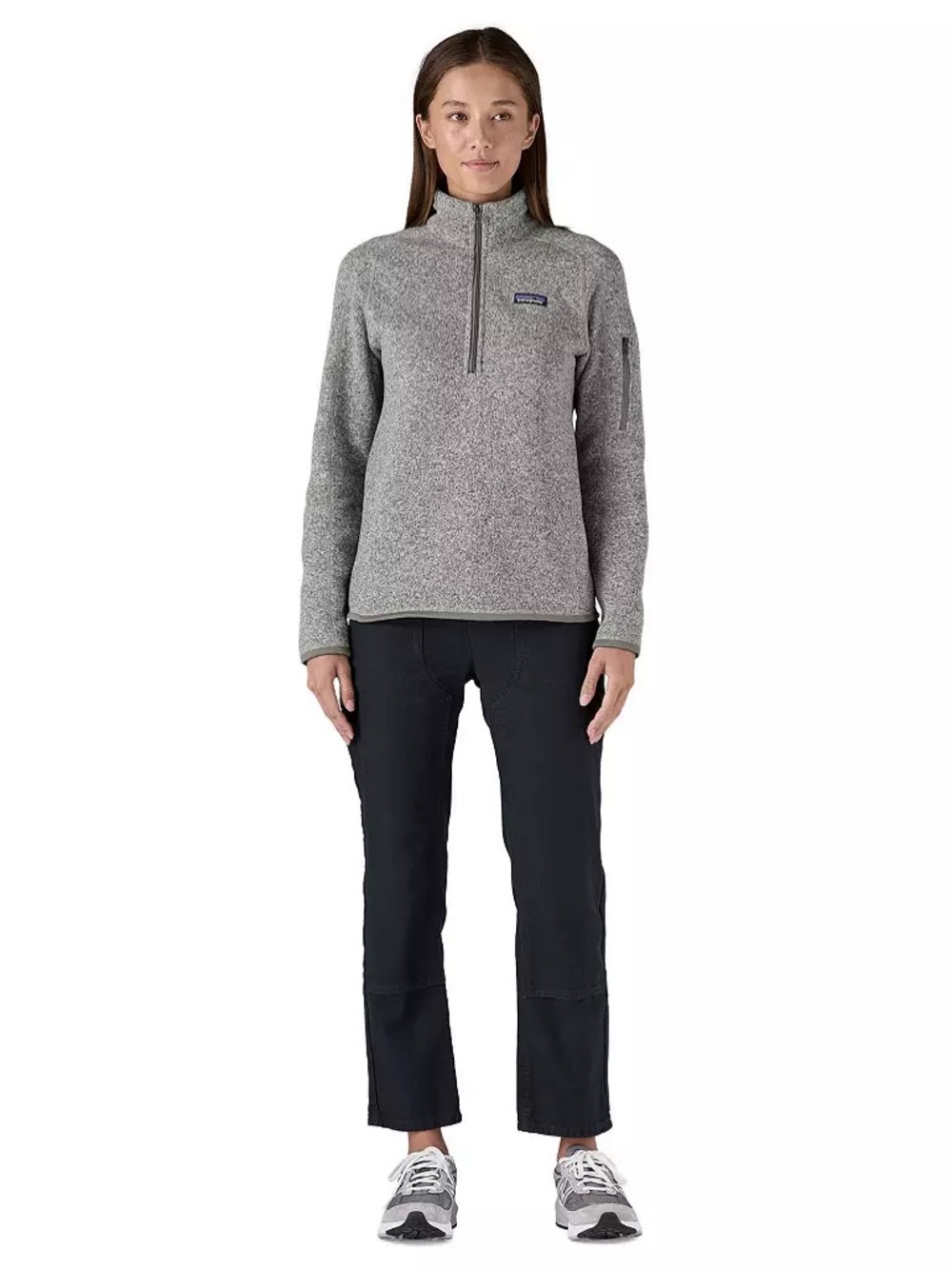 Patagonia Better Sweater Heather Gray Half-Zip Fleece Pullover EUC - Picture 3 of 9